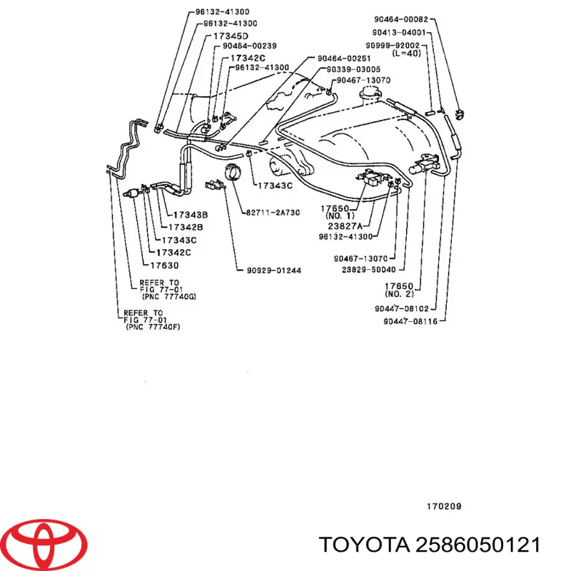  2586050121 Toyota