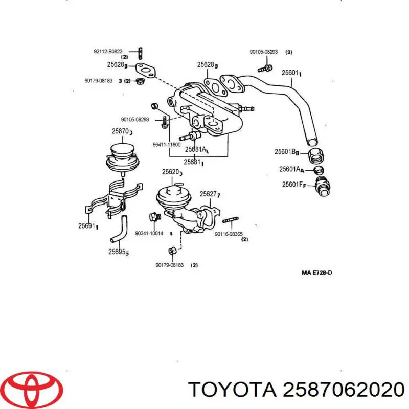 2587062020 Toyota стартер