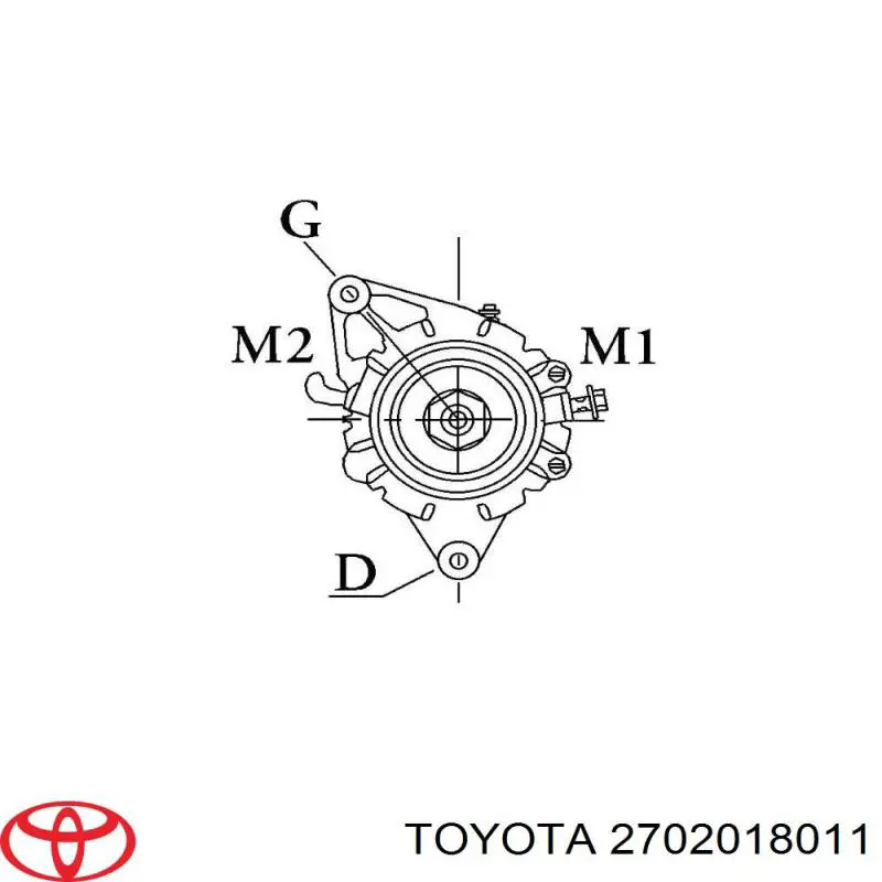 Купить 2702018011 Toyota Генератор