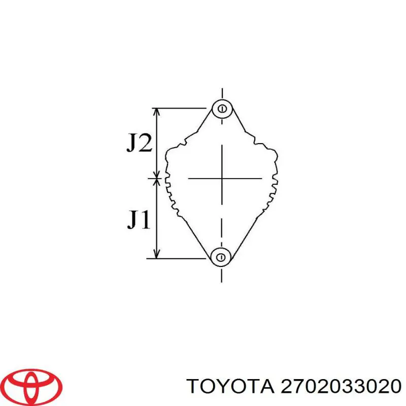 Генератор 2702033020 Toyota