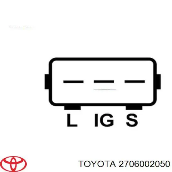 Генератор 2706002070 Toyota