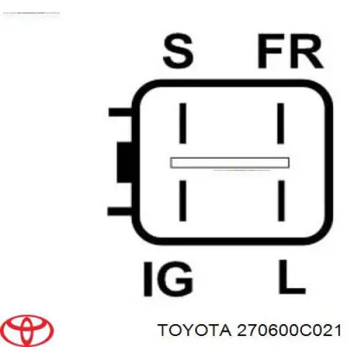 Автомобильный генератор Toyota 270600C021 цена, от 167.61 USD