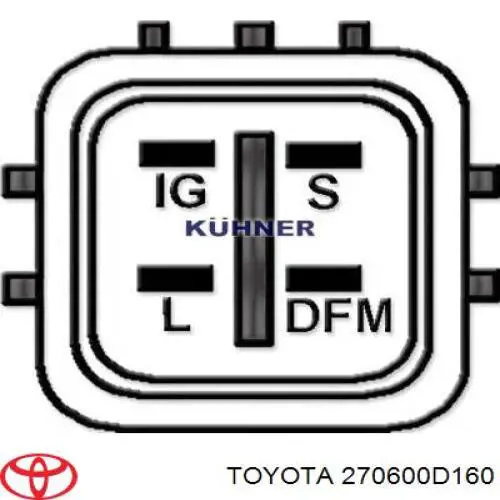 Генератор 270600D030F Toyota