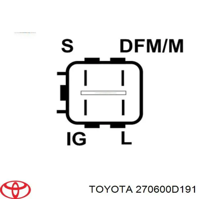 Автомобильный генератор Toyota 270600D191 цена, от 161.11 USD