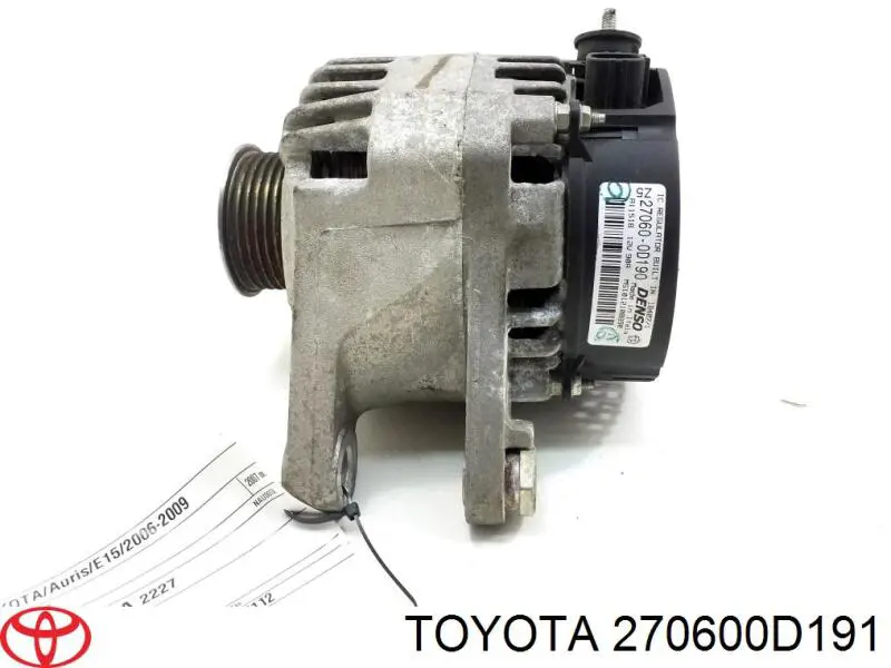 Купить 270600D191 Toyota Генератор