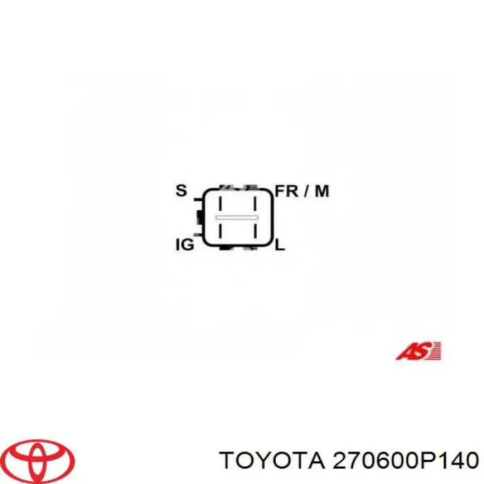 Генератор 270600P140 Toyota