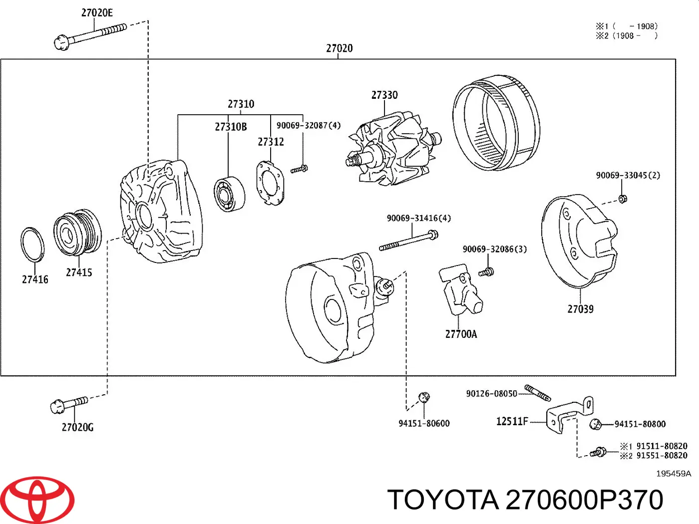  270600P370 Toyota