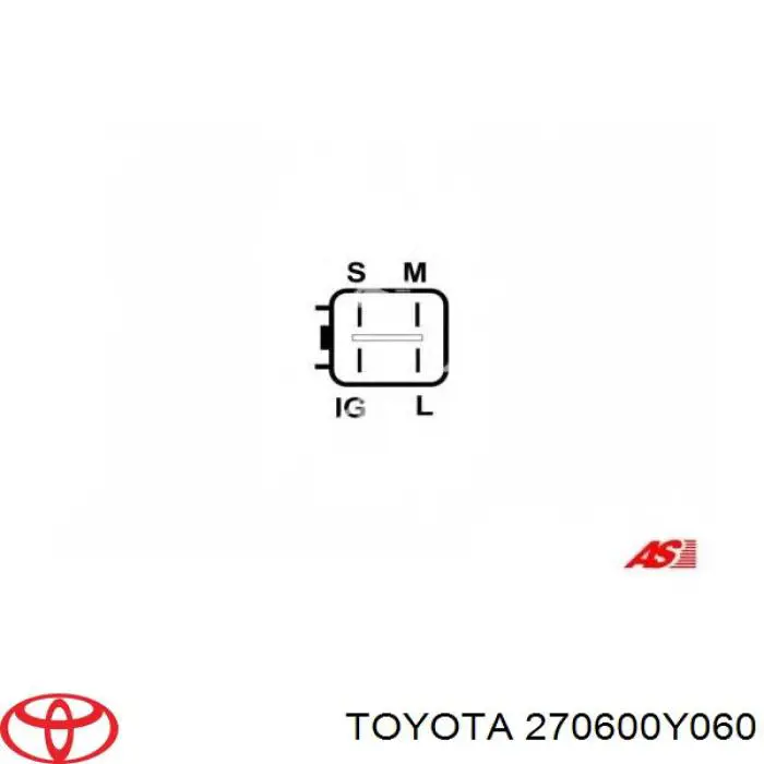 270600Y060 Toyota генератор