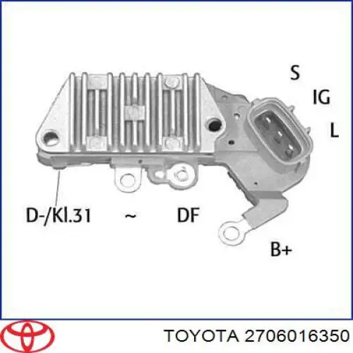 Генератор 2706016350 Toyota