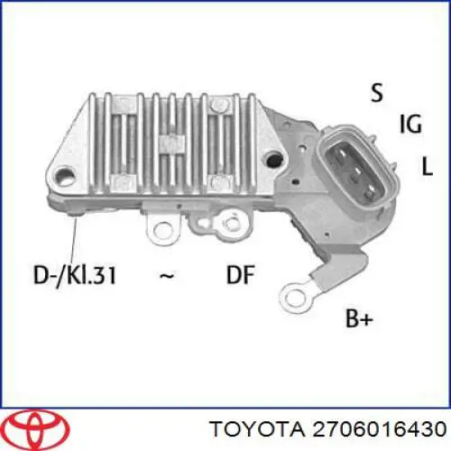 Генератор 2706016430 Toyota