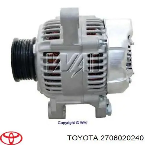 Купить 2706020240 Toyota Генератор