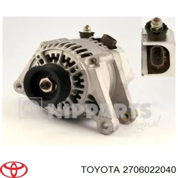 Alternador 2706022040 Toyota