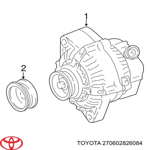 270602826084 Toyota Генератор автомобильный