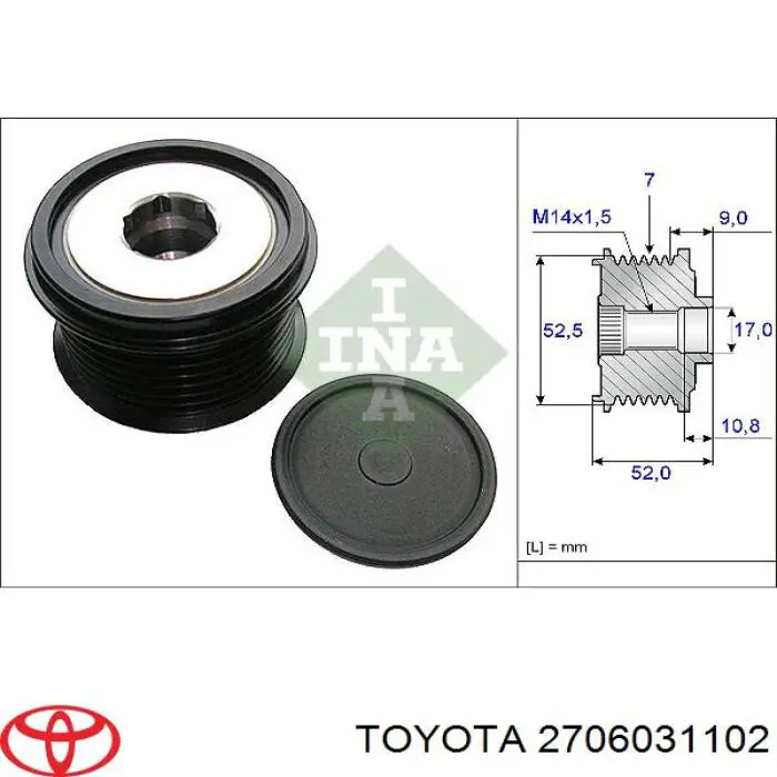 2706031102 Toyota gerador