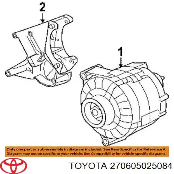 Генератор Ланд Крузер 100 (Toyota Land Cruiser)