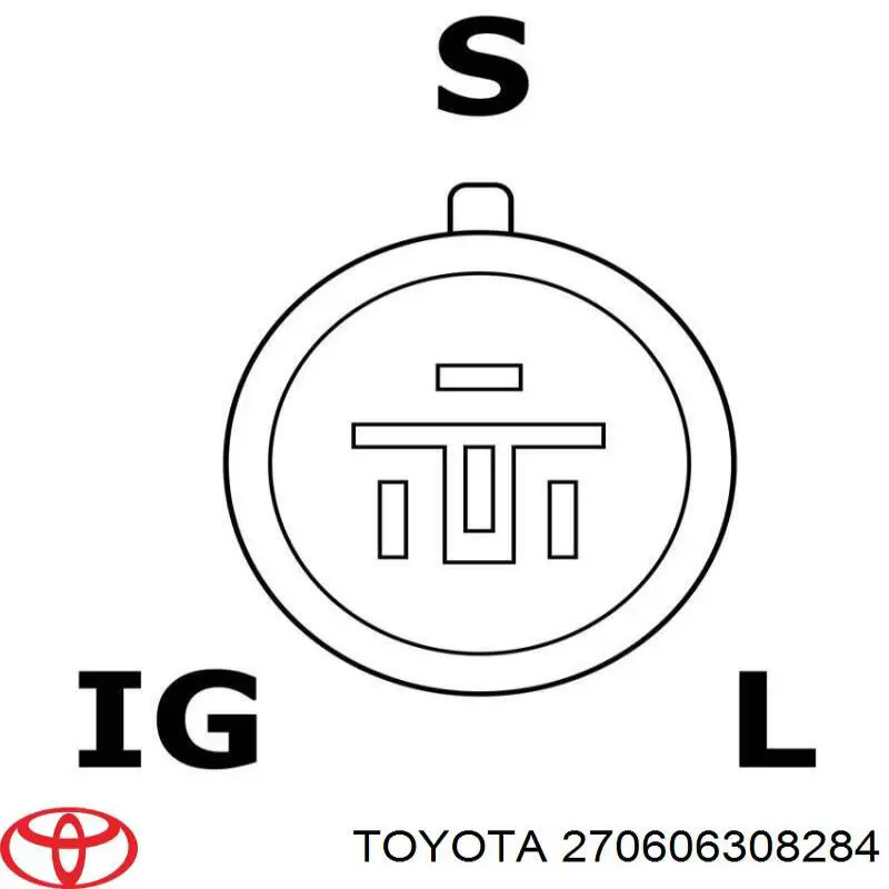 270606308284 Toyota генератор