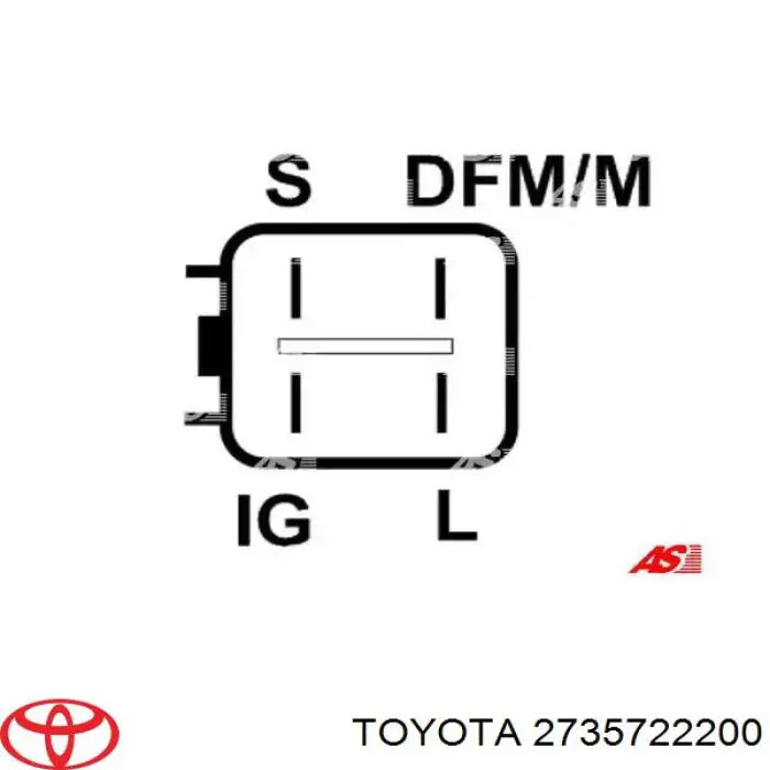 Купить 2735722200 Toyota Выпрямитель диодный