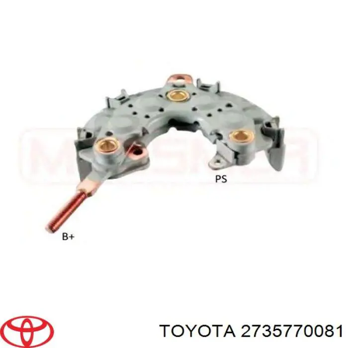 Alternador Diodo Puente Rectificador 2735770081 Toyota