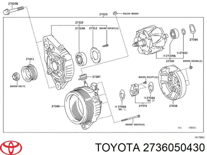2736050430 Toyota 