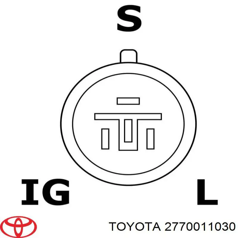 2770011030 Toyota реле-регулятор генератора (реле зарядки)