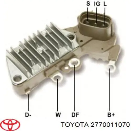 2770011070 Toyota реле-регулятор генератора (реле зарядки)
