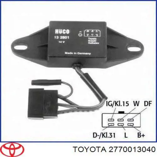 Реле генератора 277003601084 Toyota