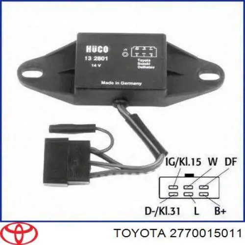 Реле генератора 2770015011 Toyota