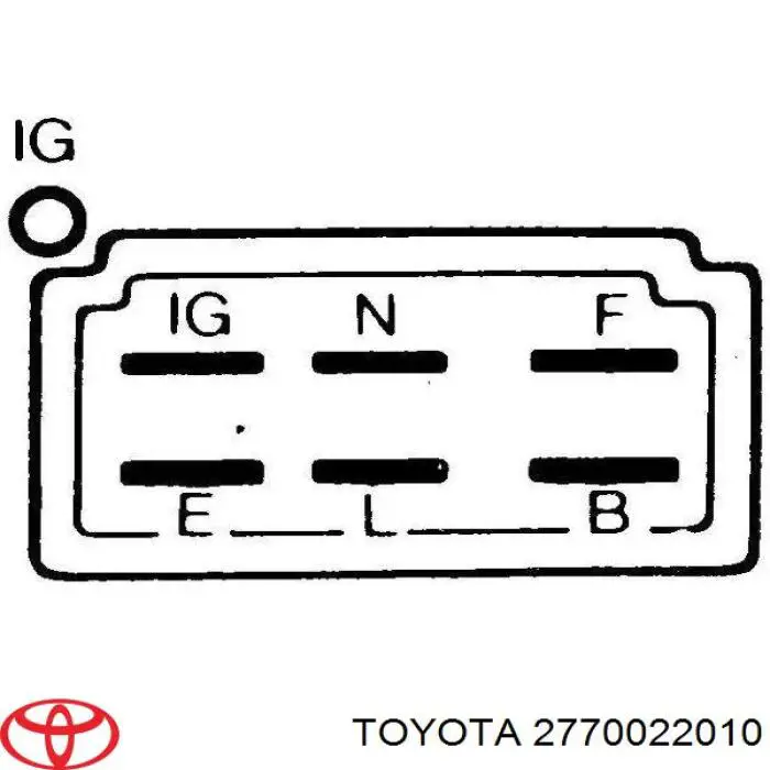 Купить 2770022010 Toyota Реле регулятор напряжения генератора