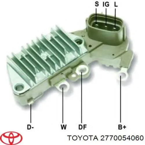 2770050020 Toyota relê-regulador do gerador (relê de carregamento)