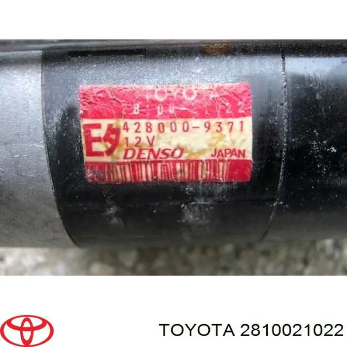 2810021022 Toyota Стартер автомобиля