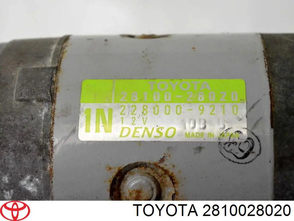 2810028020 Toyota motor de arranco