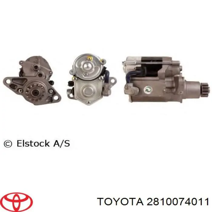 Motor de arranque 2810074011 Toyota