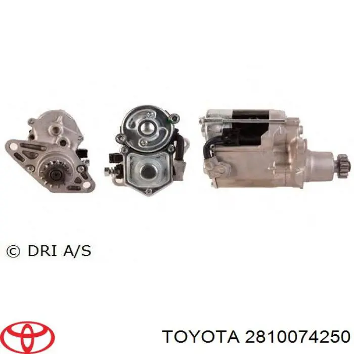 2810074250 Toyota Стартер автомобиля