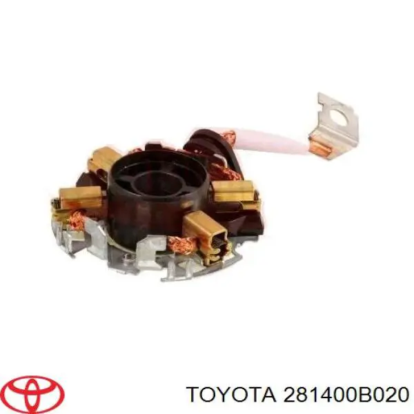 Soporte, escobillas de carbón, motor de arranque 281400B020 Toyota