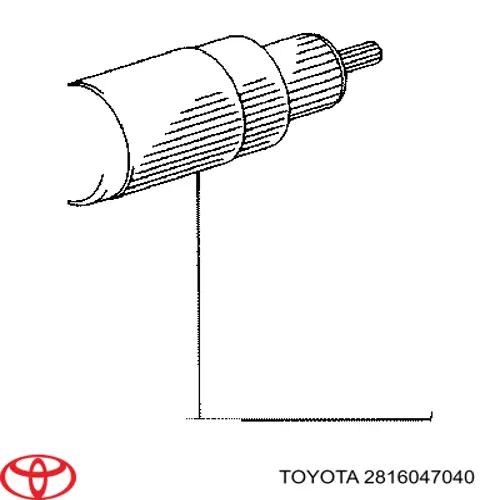 Induzido (rotor) do motor de arranco para Daihatsu Applause (A101, A111)