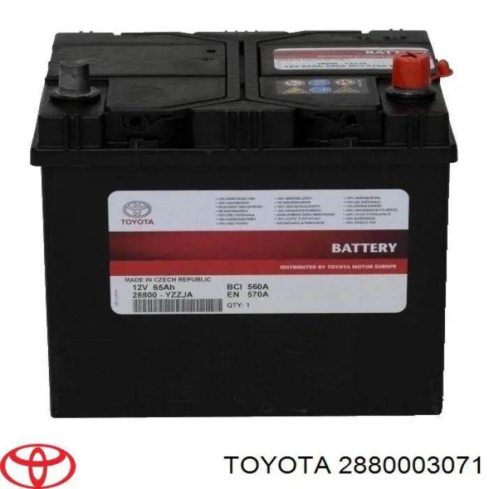 Купить Аккумулятор Toyota (2880003071)
