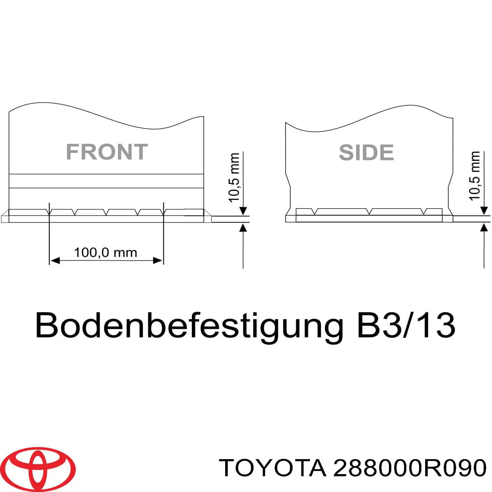 Купить Аккумулятор Toyota 80 А/ч (288000R090)