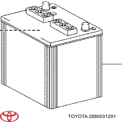 Купить Аккумулятор Toyota 60 А/ч (2880031291)