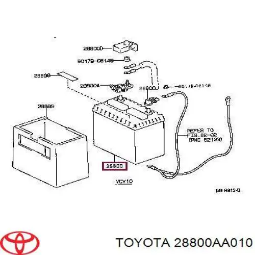 Аккумулятор Toyota 28800AA010