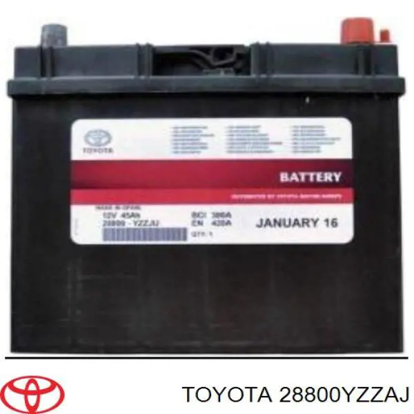 Аккумулятор Toyota 28800YZZAJ