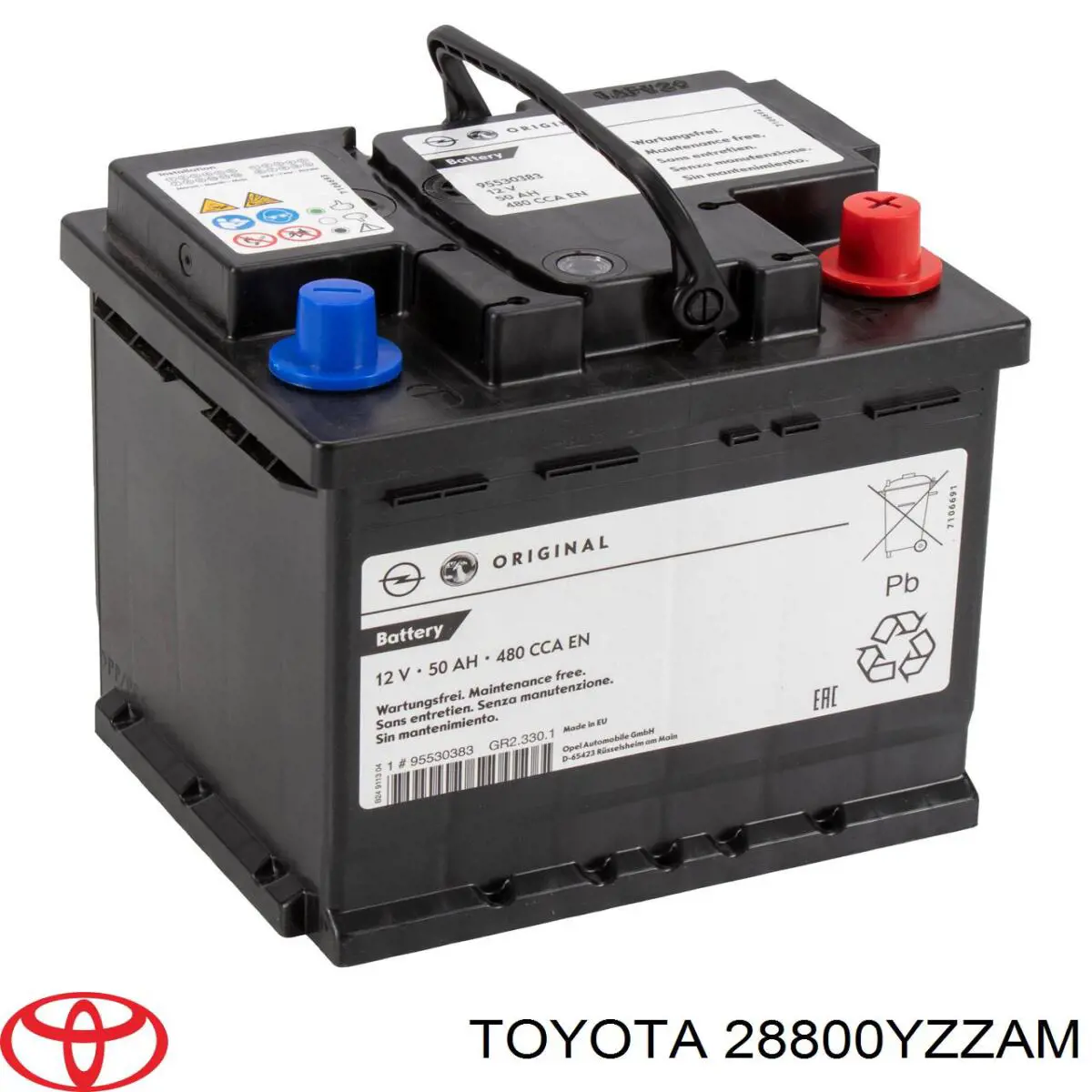 Купить Аккумулятор Toyota 44 А/ч (28800YZZAM)