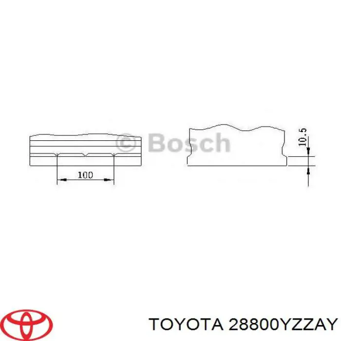 Аккумулятор Toyota 28800YZZAY