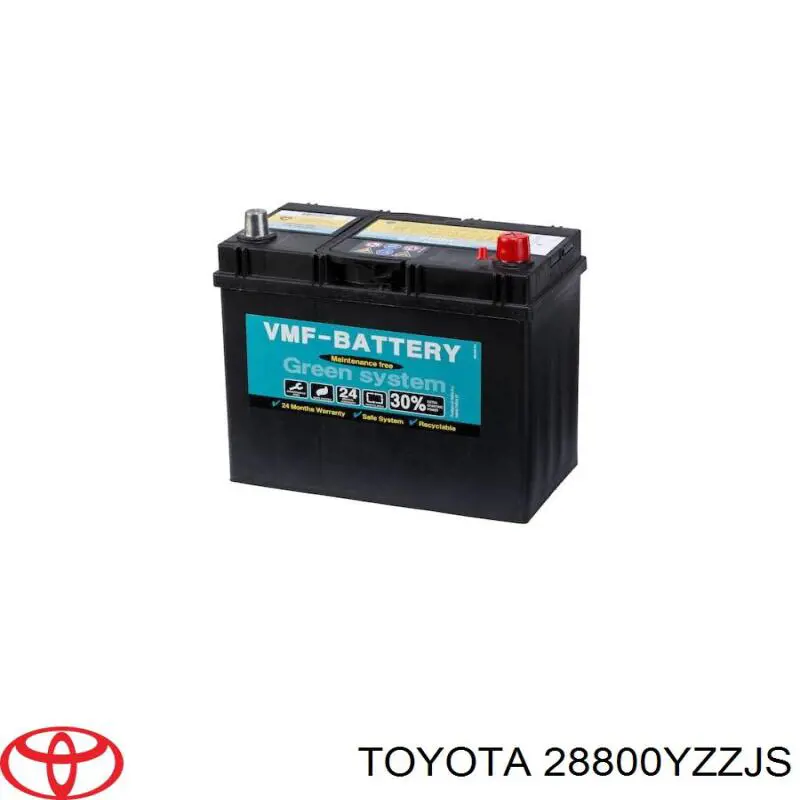 Batería de arranque 28800YZZJS Toyota