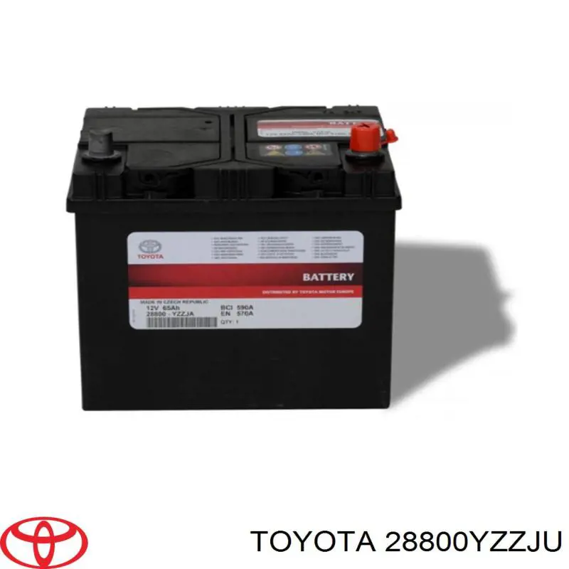 Batería de arranque 28800YZZJU Toyota