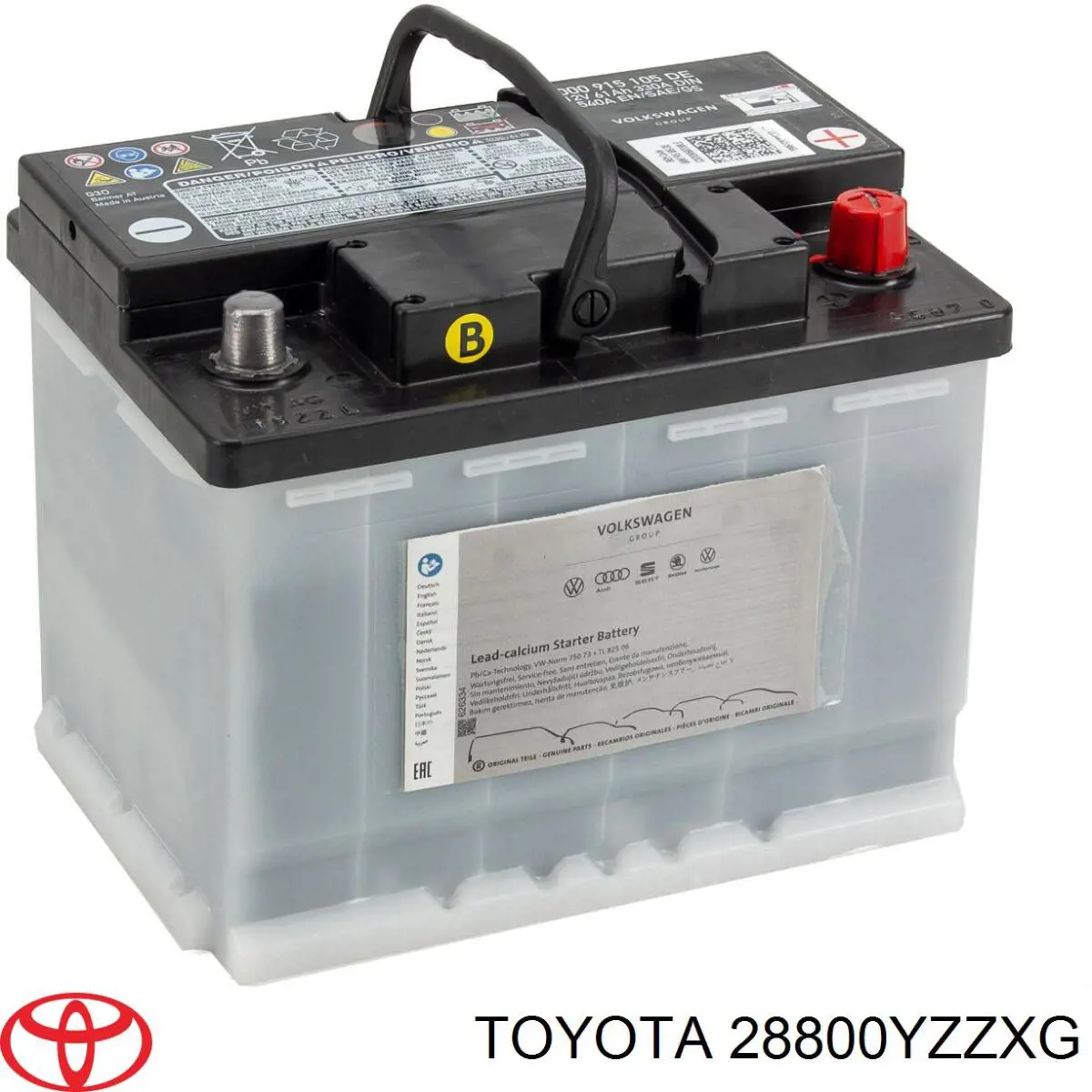 Купить Аккумулятор Toyota 60 А/ч (28800YZZXG)