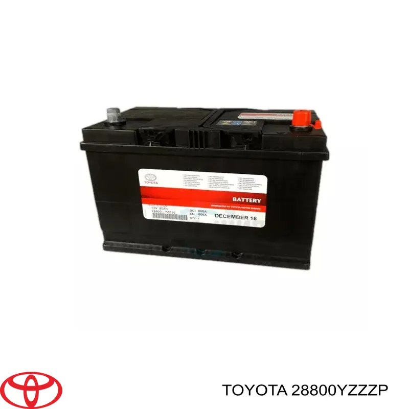 Аккумулятор автомобильный Toyota 28800YZZZP цена, от 306.02 USD