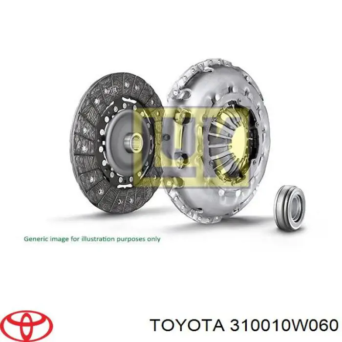 Комплект сцепления (3 части) Toyota 310010W090 цена, от 261.28 USD