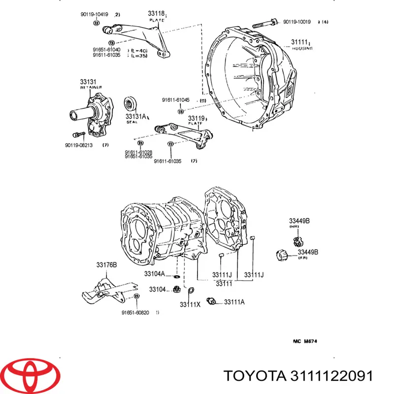  3111122091 Toyota