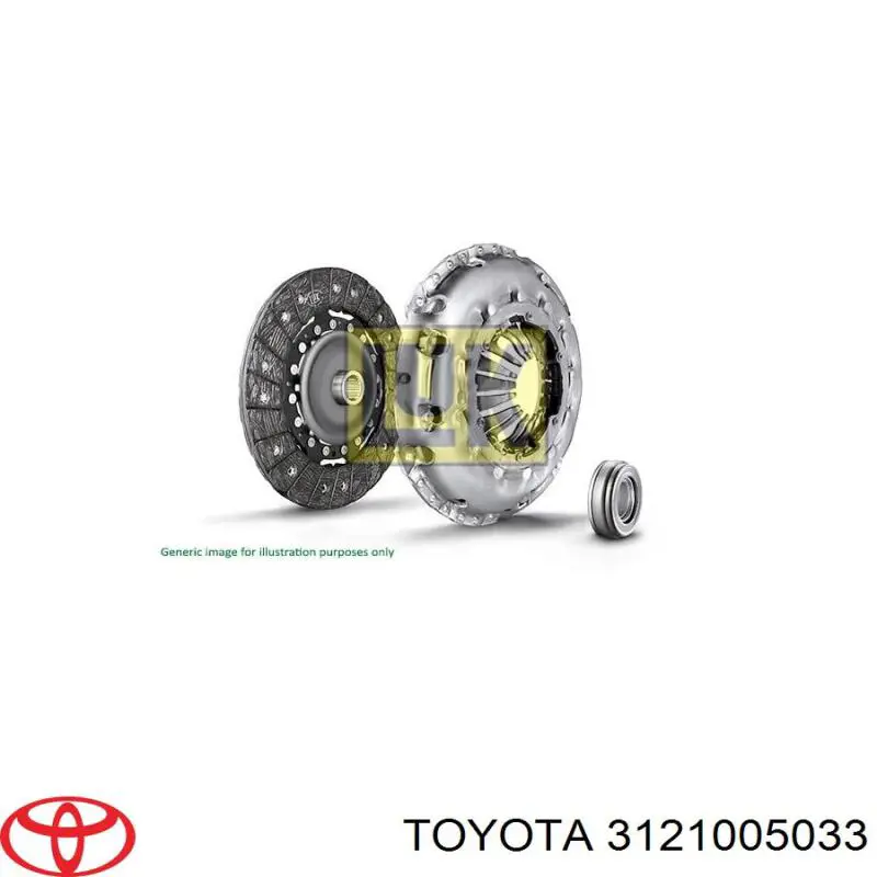 3121005033 TOYOTA Plato de presión de embrague original y equivalente