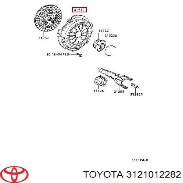 Корзина сцепления 3121012282 Toyota